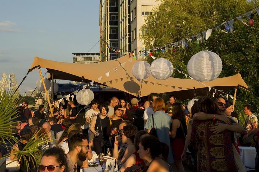Hoppetosse Open Air Club as a ship in Berlin