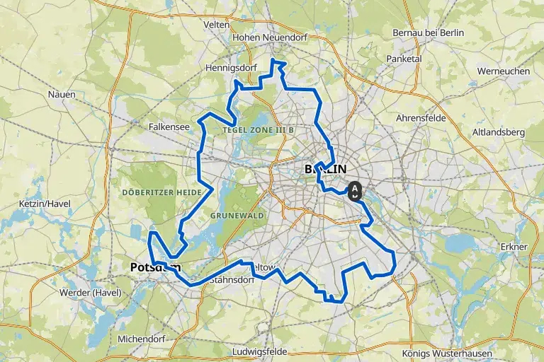 most beautiful bike tour in berlin map